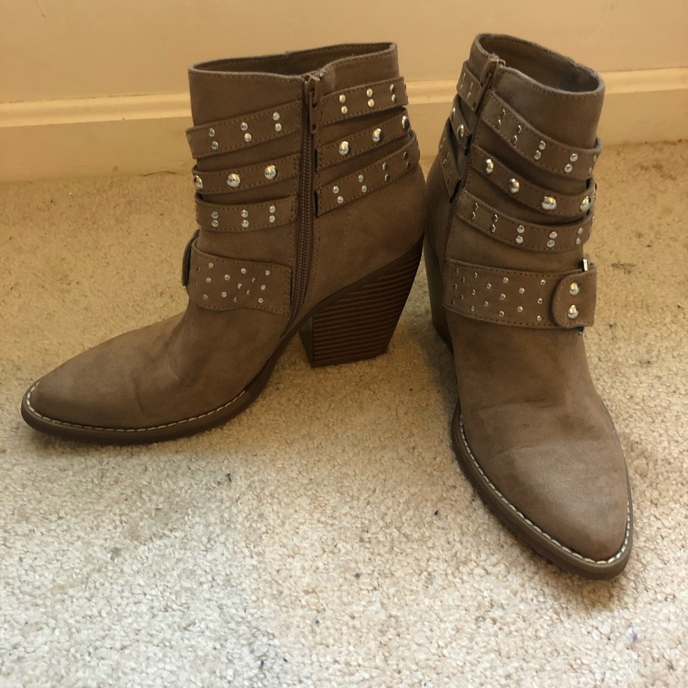Madden NYC Studded ankle booties
